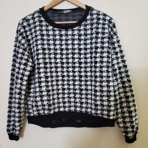 Crop Top checkered Sweater